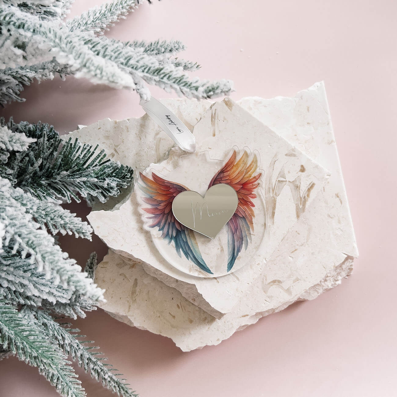 Angel Wings Memorial Bauble