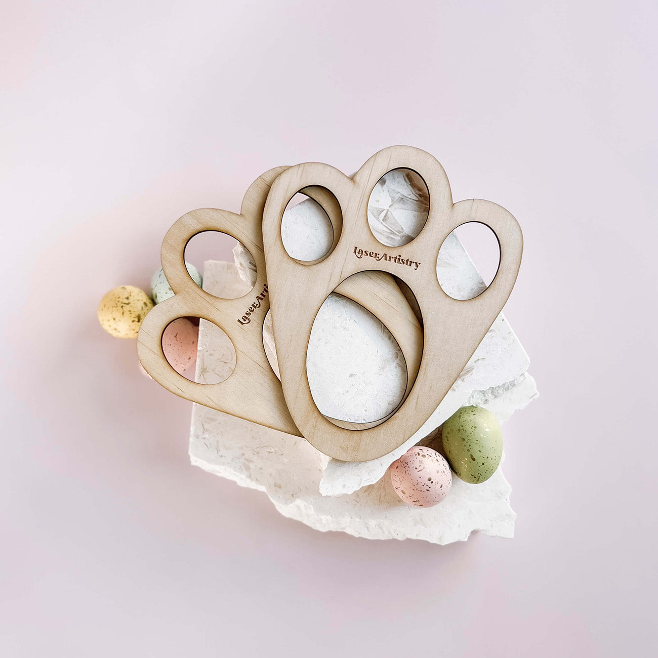 Easter Bunny Feet Stencil