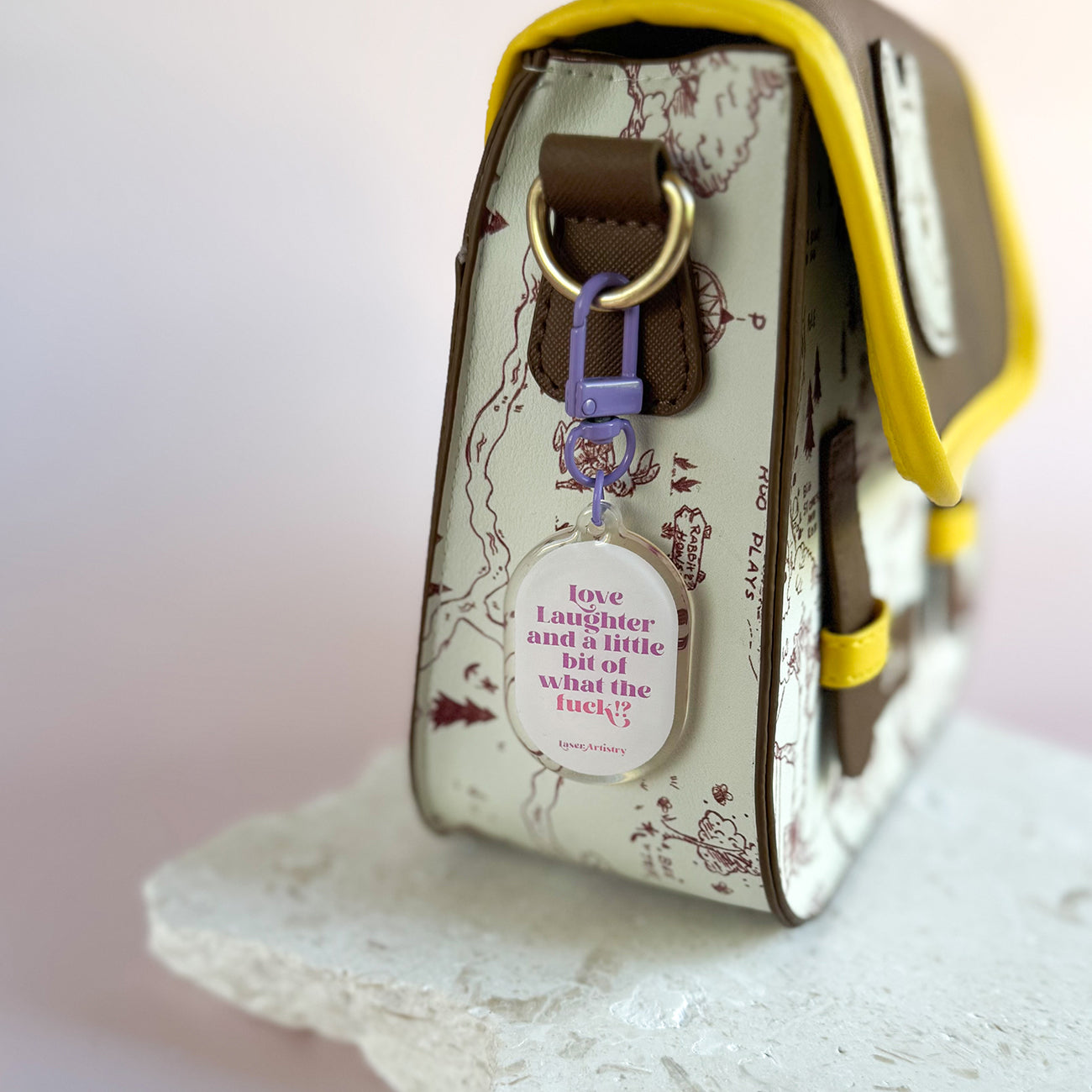 Love, Laughter, WTF - Keyring / Bag Charm