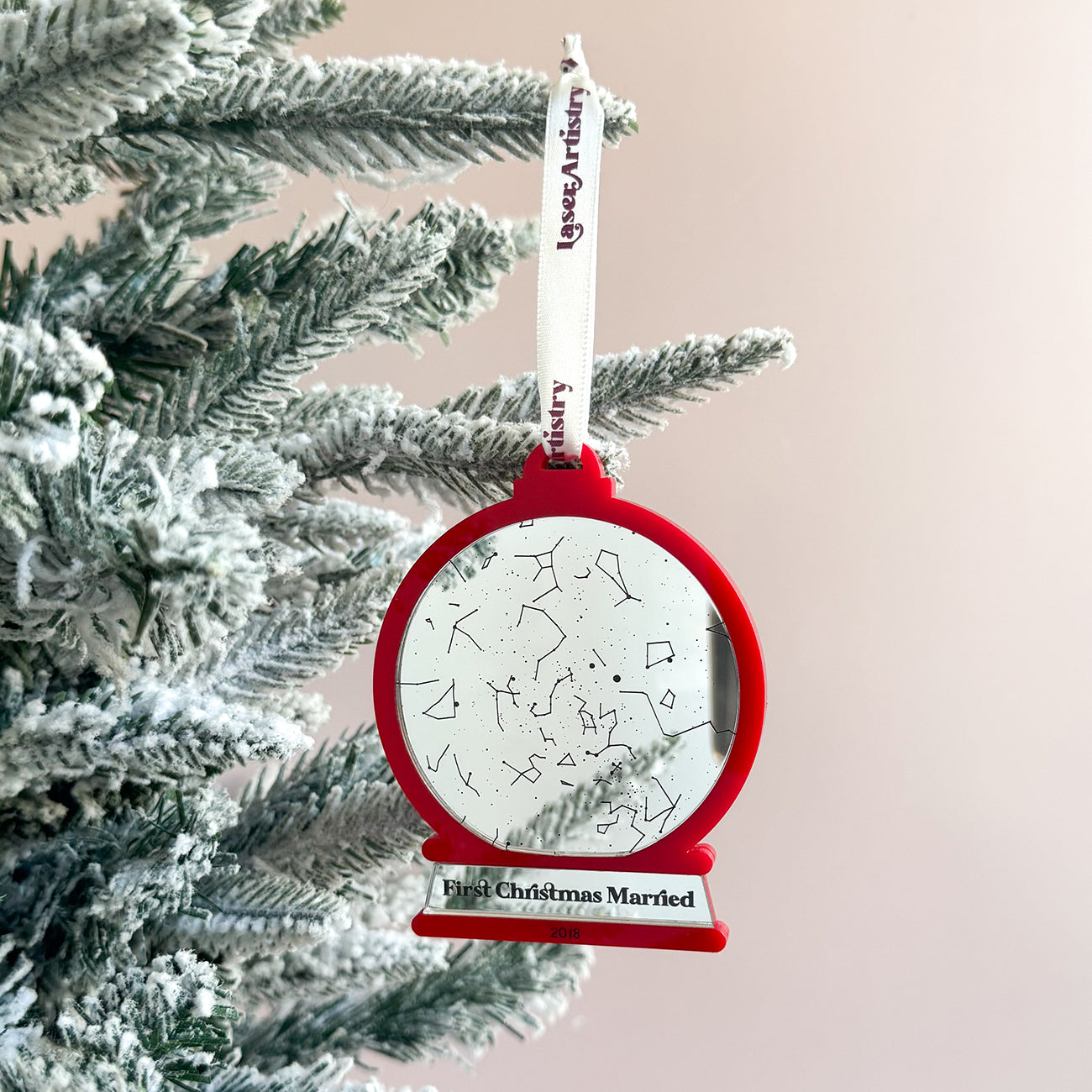 Star Map Snow Globe Bauble