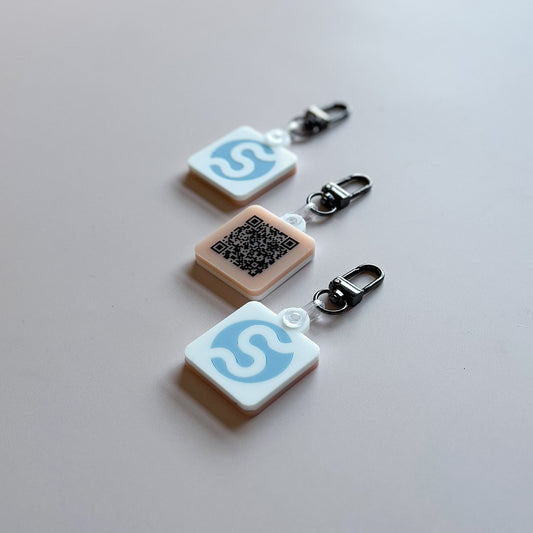 QR Code Social Media Smart Keyrings / Key Chain
