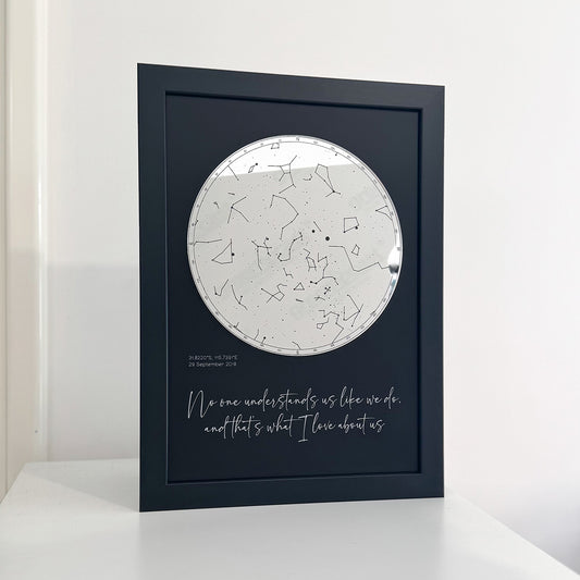 Personalised Star Map - Mirror Acrylic