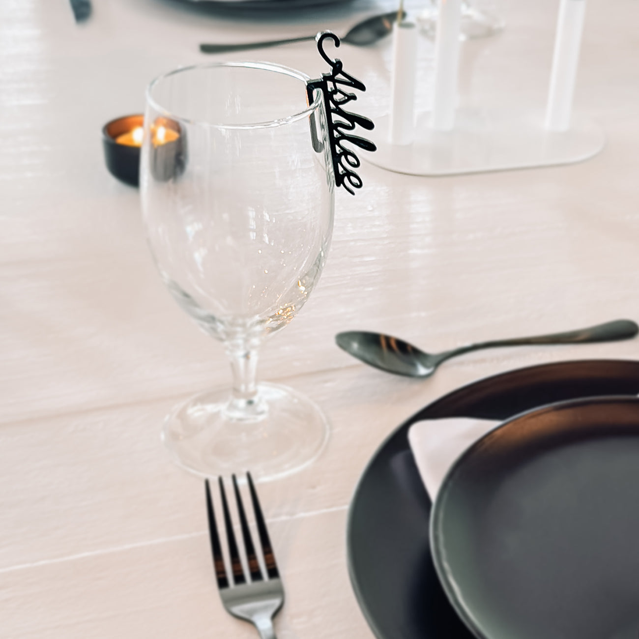 Wine Glass Name Tags