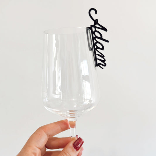 Wine Glass Name Tags