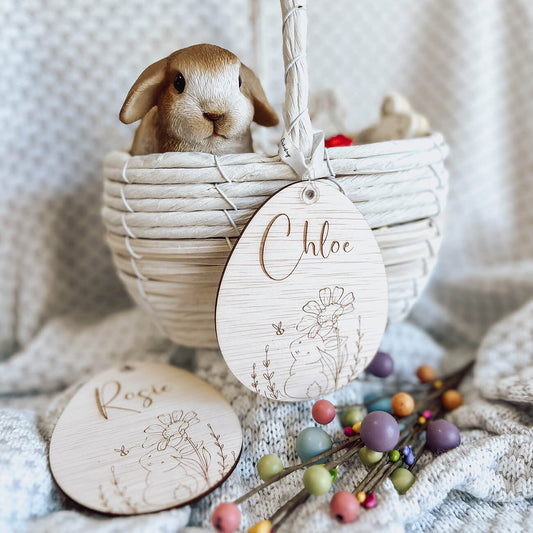 Easter Tag with Bunny Design