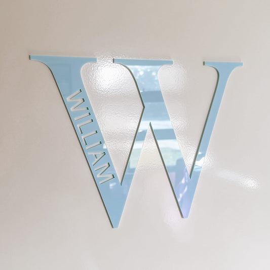 Acrylic Letter with Name Cut Out