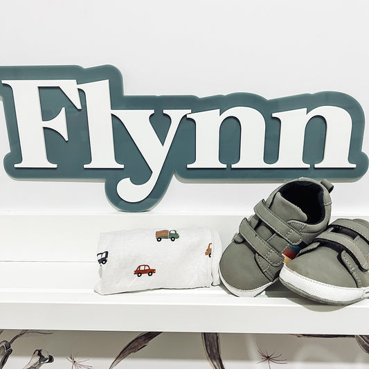 Layered Acrylic Name Sign