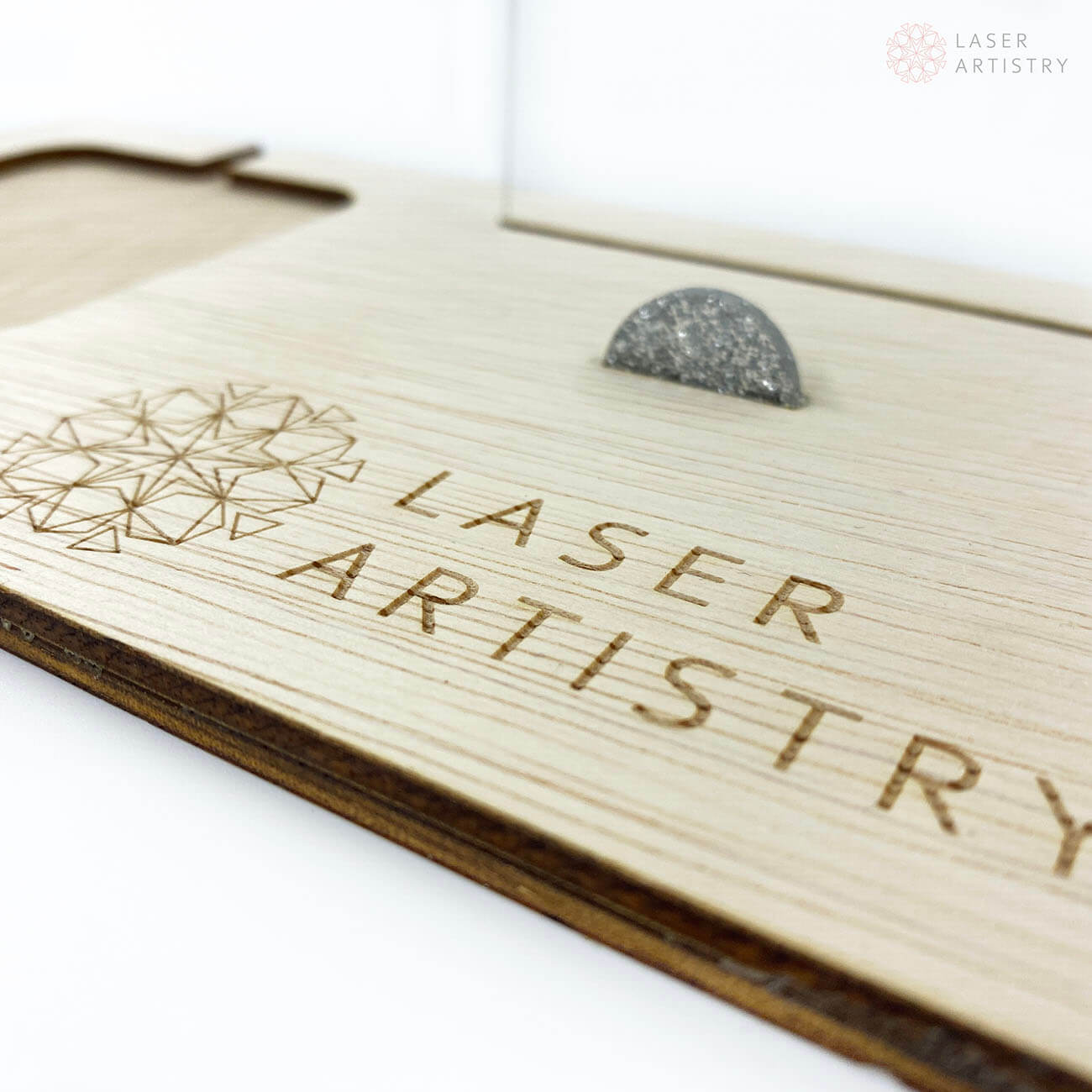 Square Reader Holder with Engraved Logo