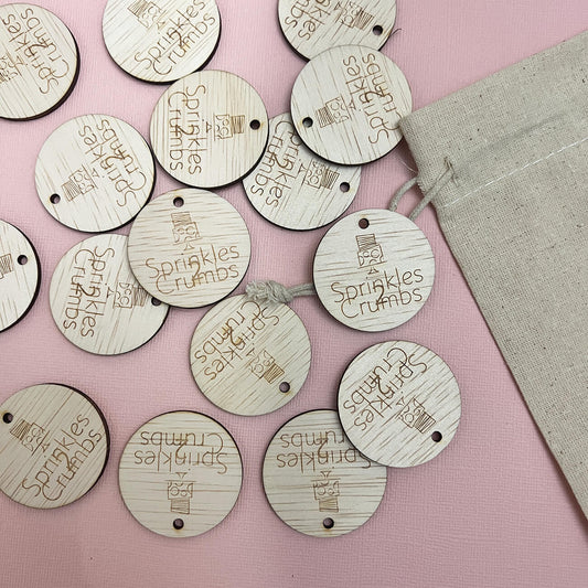 Plywood Logo Tags