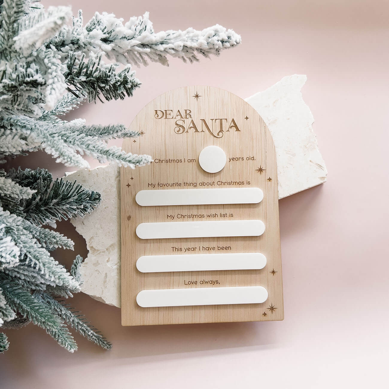 Dear Santa Plaque