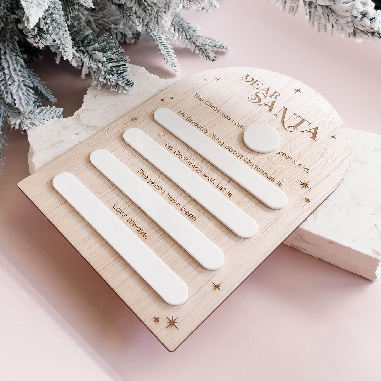 Dear Santa Plaque