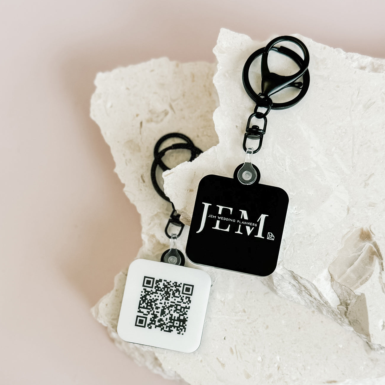 QR Code Social Media Smart Keyrings / Key Chain