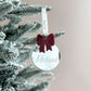 Personalise Bow Bauble