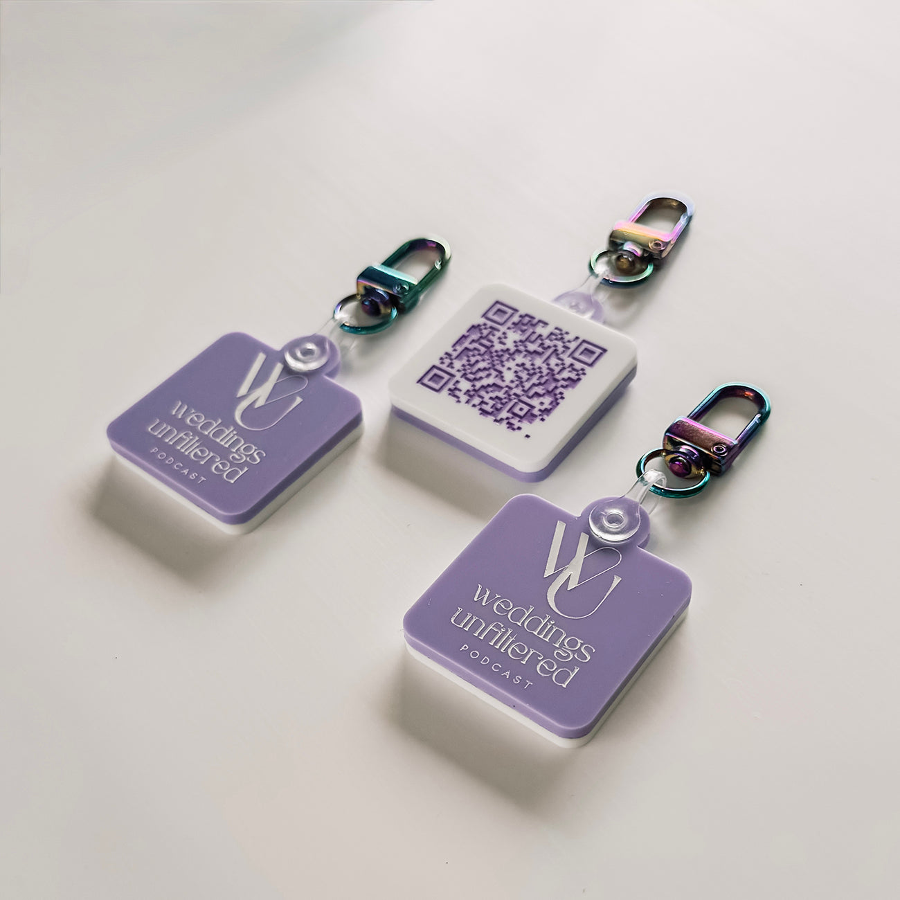 QR Code Social Media Smart Keyrings / Key Chain – Laser Artistry