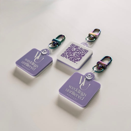QR Code Social Media Smart Keyrings / Key Chain