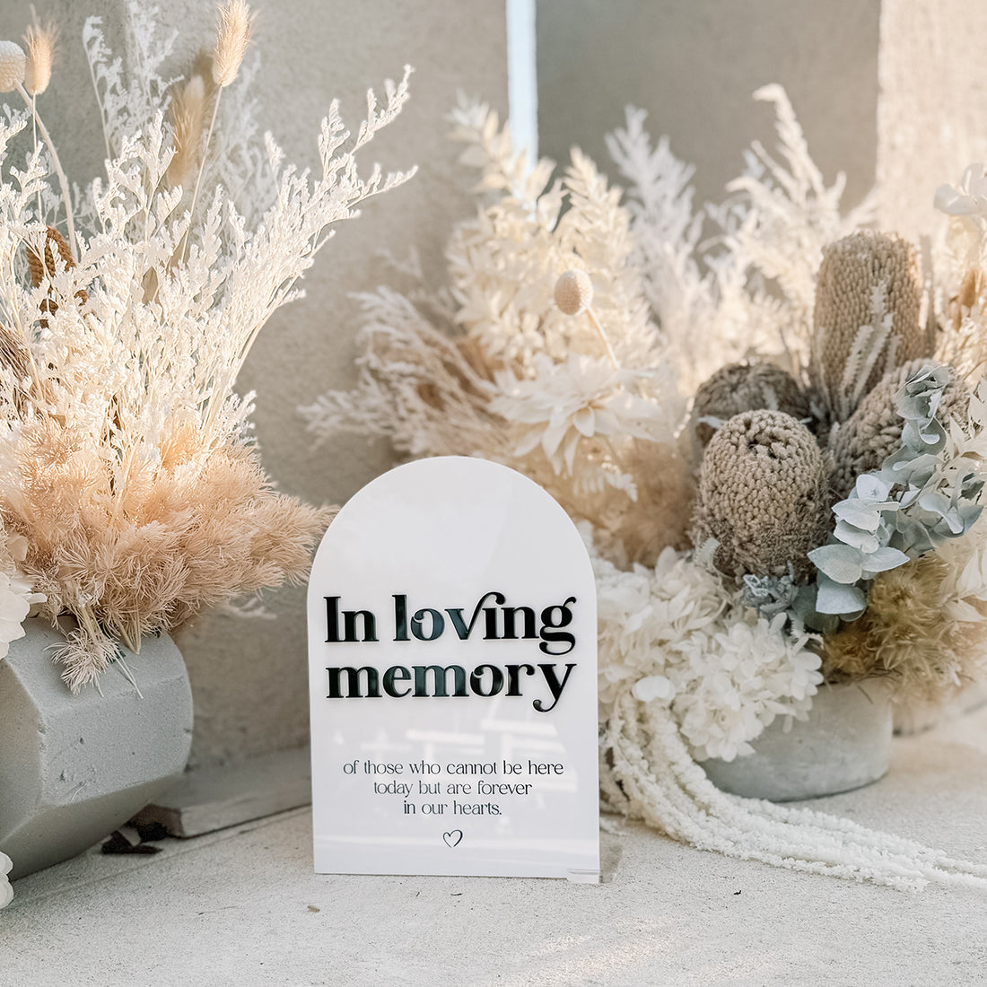In Loving Memory Acrylic Sign – Laser Artistry