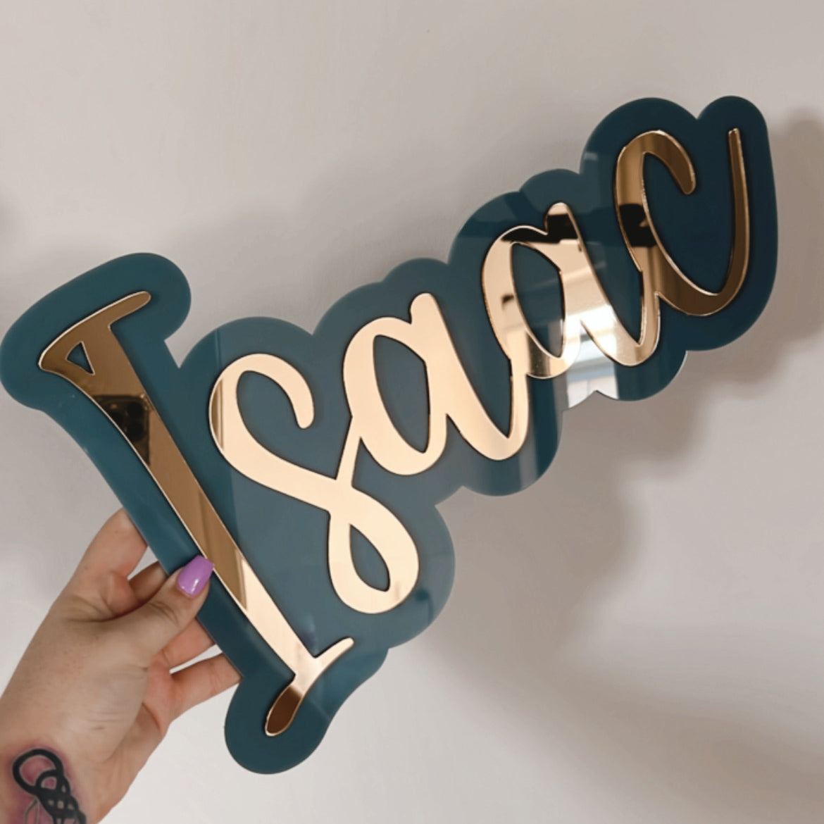 Layered Acrylic Name Sign – Laser Artistry