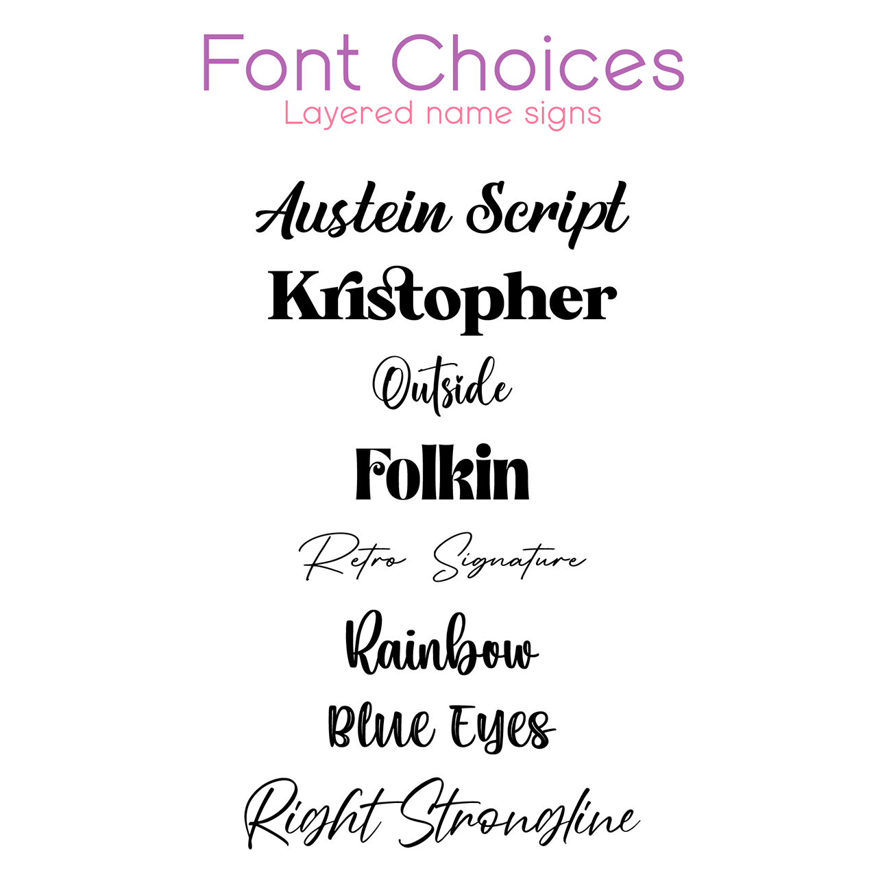 Layered Acrylic Name Sign – Laser Artistry