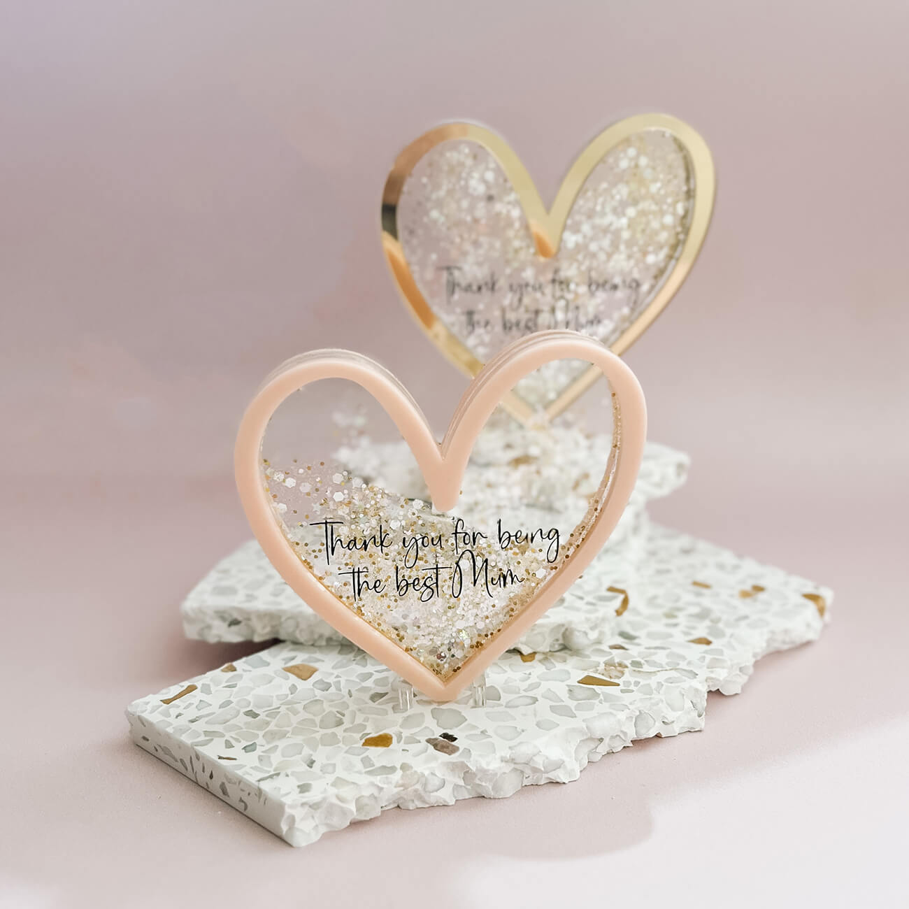 Shaker Standing Hearts