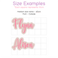 Layered Acrylic Name Sign